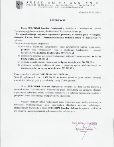 Referencje Białotarsk